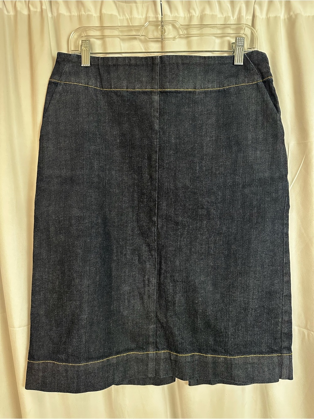Ann Taylor Dark Indigo A-Line Denim Skirt